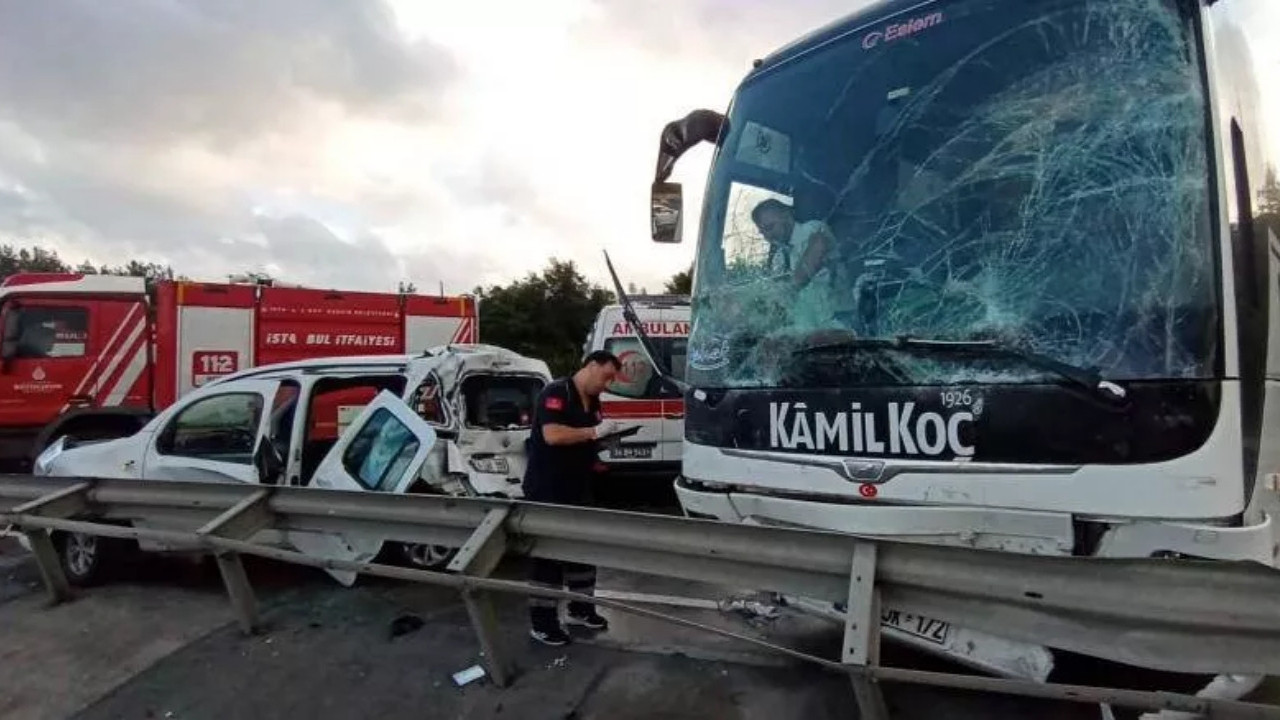 İstanbul'da zincirleme kaza: Hasdal Kemerburgaz yolunda 7 araç birbirine girdi!