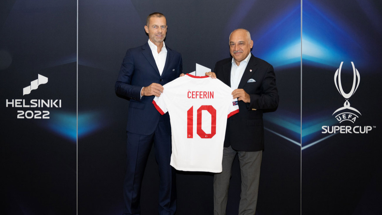 TFF Başkanı Mehmet Büyükekşi, UEFA Başkanı Aleksander Ceferin ile bir araya geldi