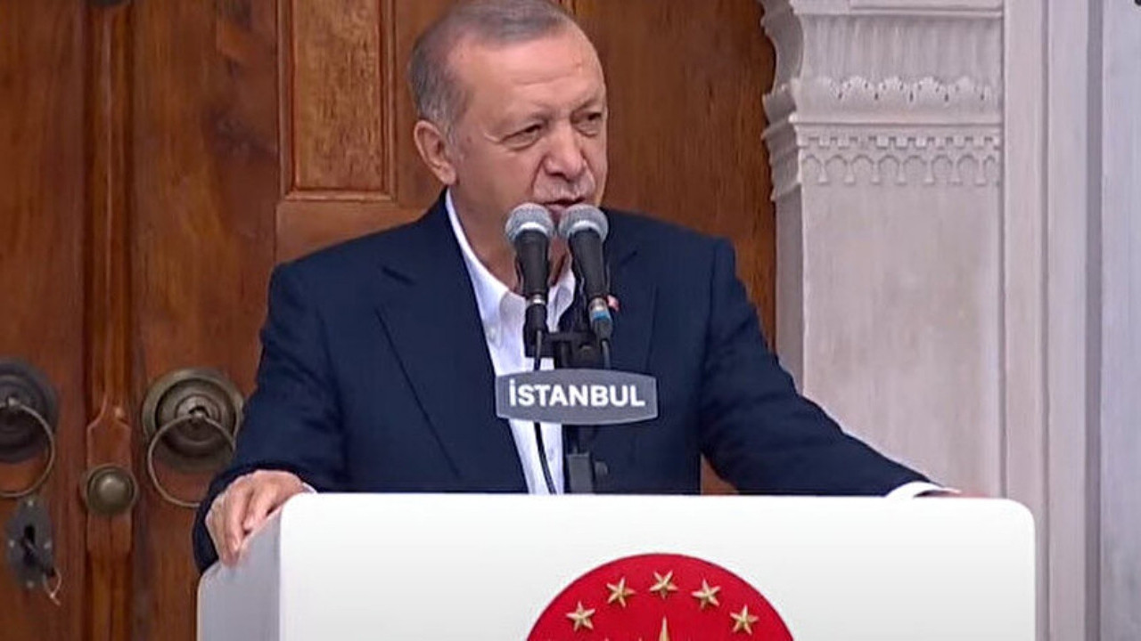 Cumhurbaşkanı Erdoğan, Ayazma Camii açılışında konuşuyor