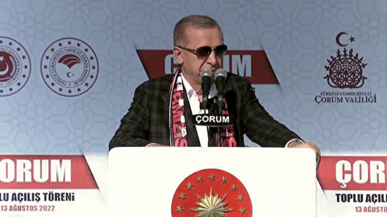 Cumhurbaşkanı Erdoğan, Çorum'da Toplu Açılış Töreni'nde konuşuyor-CANLI