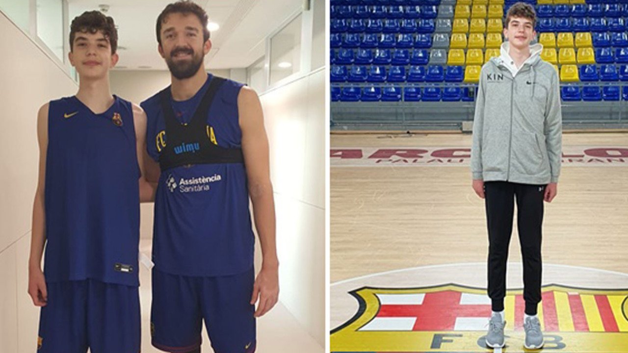 13 yaşındaki basketbolcu Emir Karabulut'un İzmir'den Barcelona'ya başarı öyküsü