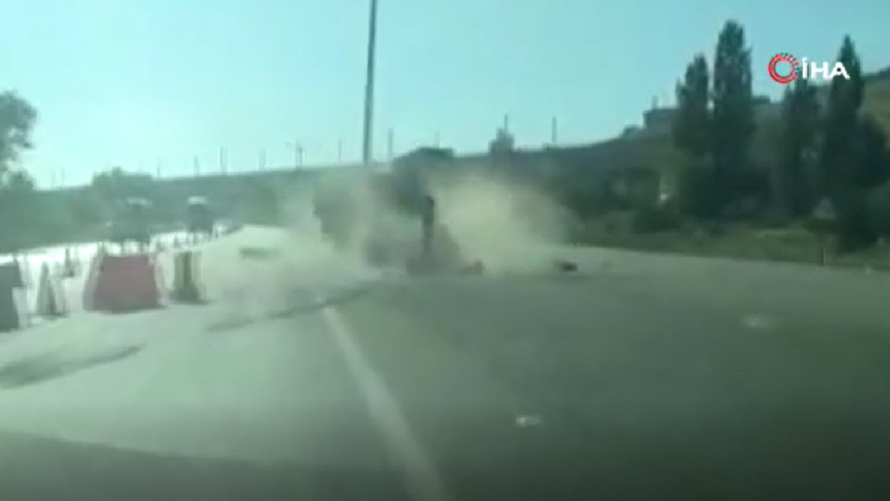 Ankara'da kamyon sürücüsü trafikte terör estirdi! O anlar kamerada...