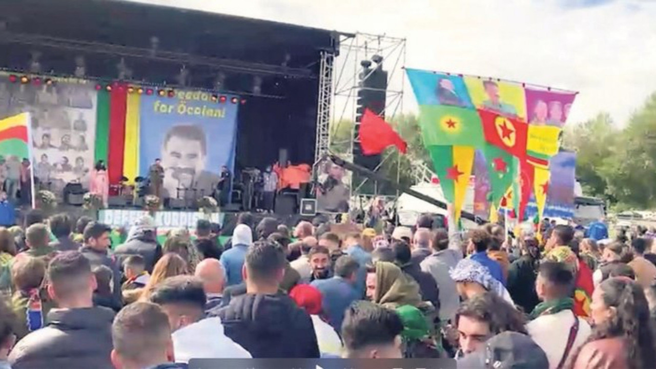 Kanlı terör örgütü PKK sempatizanlarından sözde festival! Terör propagandası yapıldı...