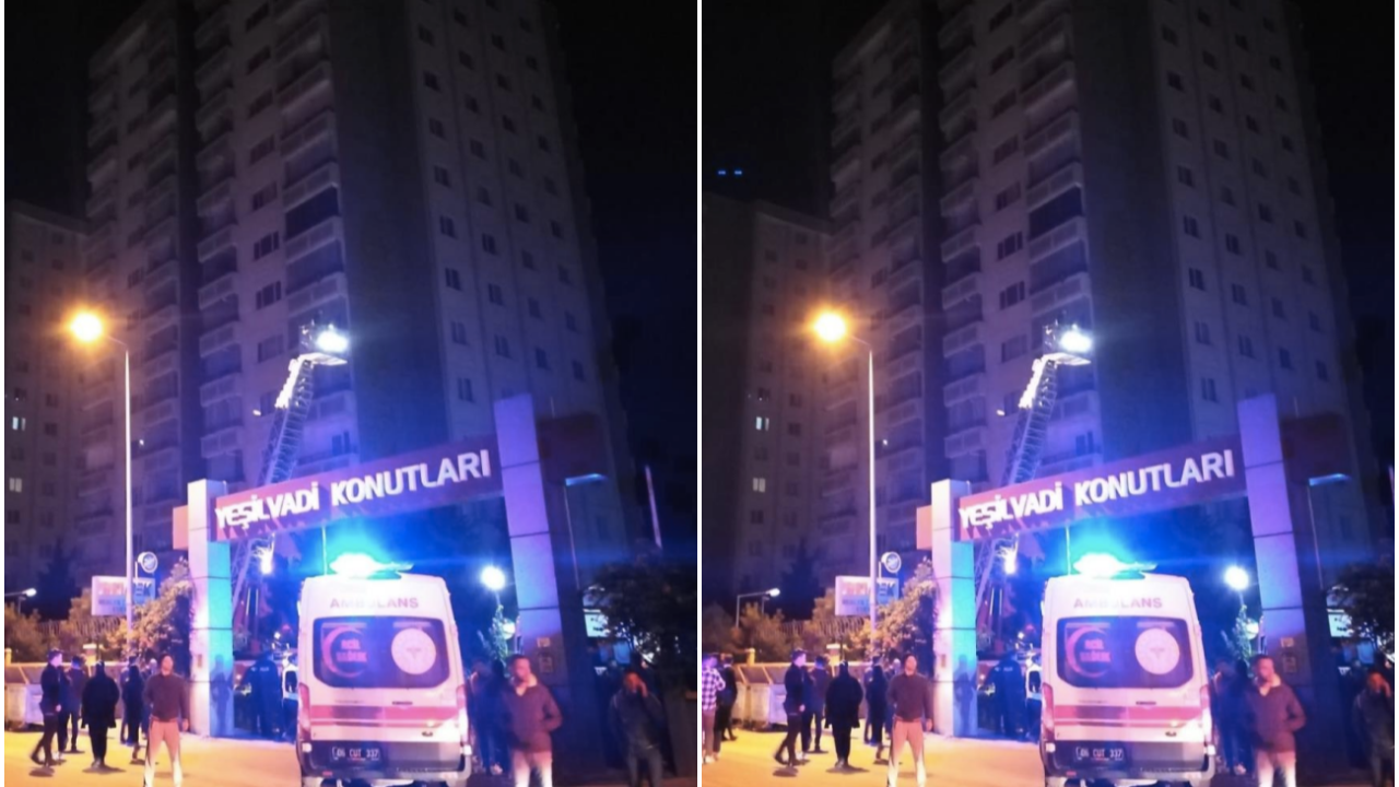 14 katlı apartmanda yangın: 1 kişi öldü, 2 itfaiye eri dumandan etkilendi