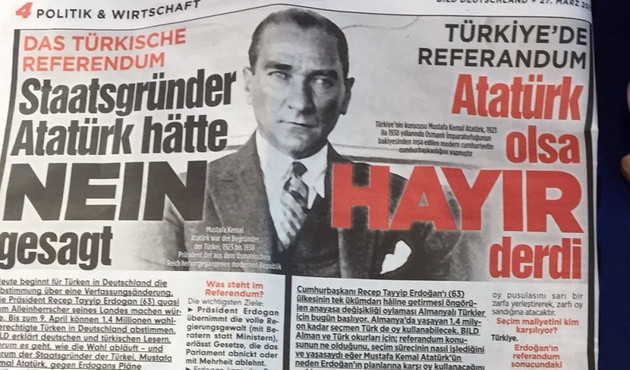 Aydın Doğan'ın ortağı Bild manşetten 'Hayır' dedi! Peki o Türkçe metni sizce kim yazdı?