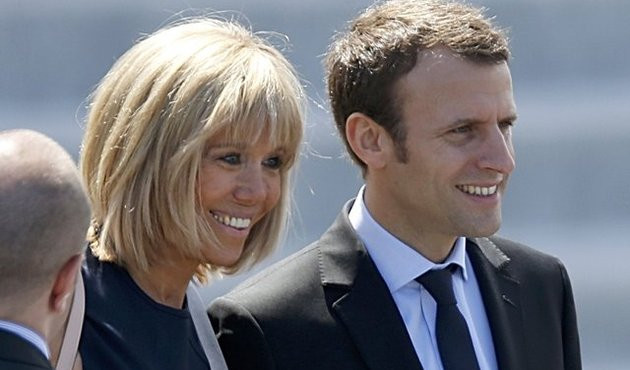 Fransa'nın yeni First Lady'si, Emmanuel Macron'dan 24 yaş büyük eşi Brigitte Macron oldu!
