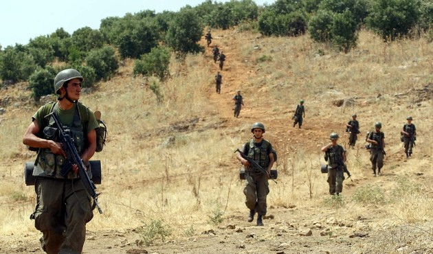 PKK'dan askeri birliğe taciz ateşi...