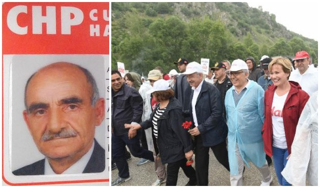 CHP yürüyüşünde kalp krizi geçiren partili öldü...