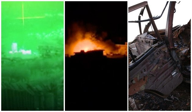 Afrin'de teröristlerin intihar saldırısı tank atışıyla durduruldu! / VİDEO