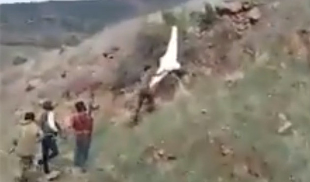 Afrin'de YPG'nin insansız hava aracı düşürüldü!