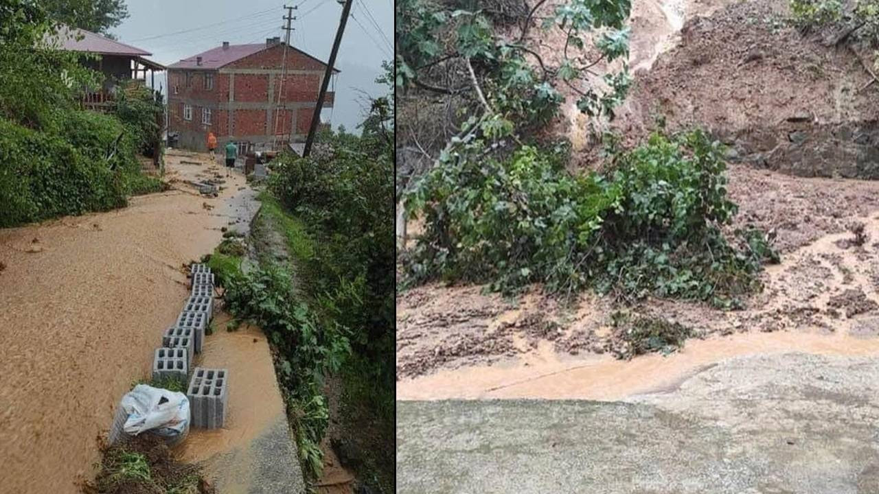 Sel kabusu! Şiddetli yağış heyelana neden oldu: 9 kişi mahsur kaldı
