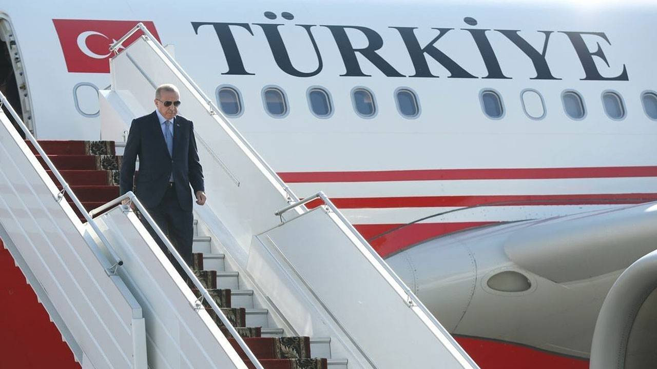 Cumhurbaşkanı Erdoğan'ı taşıyan uçak Polonya’ya indi